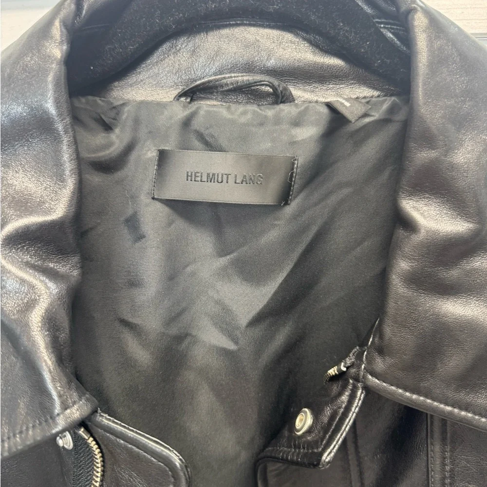 Helmut Lang Black Leather Jacket - Picture 2 of 11
